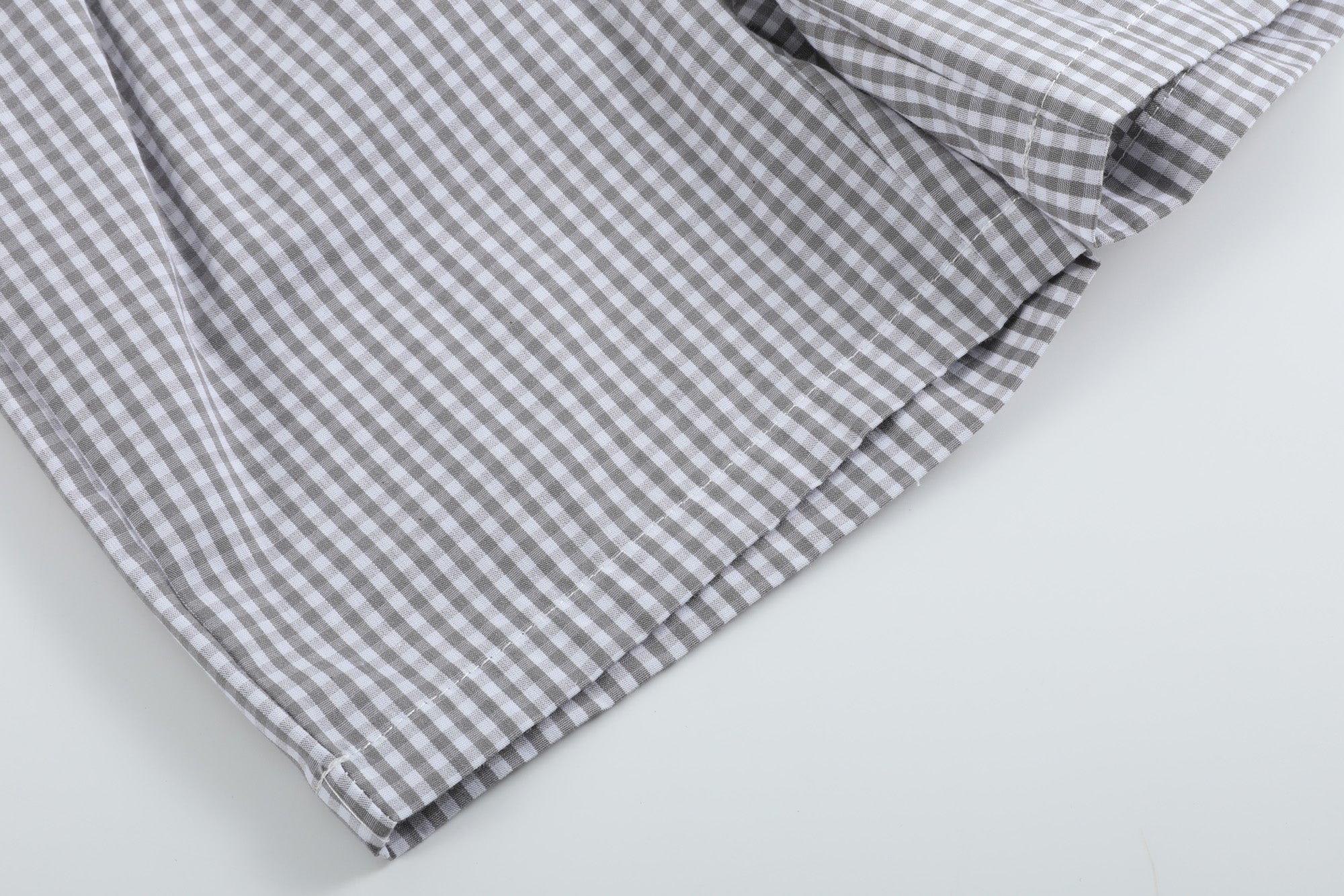 Gray Gingham Golf Tee and Short Set