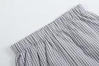 Gray Gingham Golf Tee and Short Set