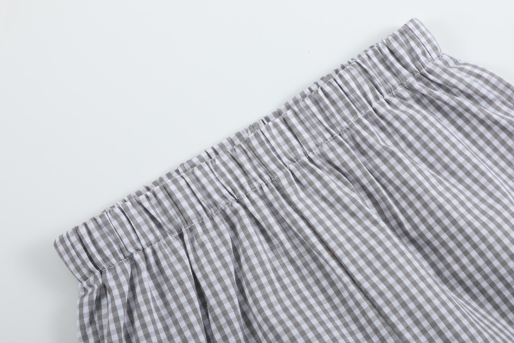 Gray Gingham Golf Tee and Short Set