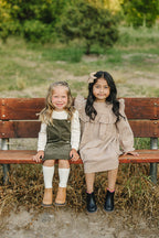 Green Corduroy Dress - Blissfully Lavender BoutiqueMebie Baby