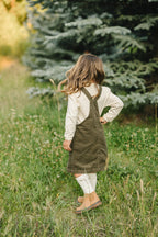 Green Corduroy Dress - Blissfully Lavender BoutiqueMebie Baby