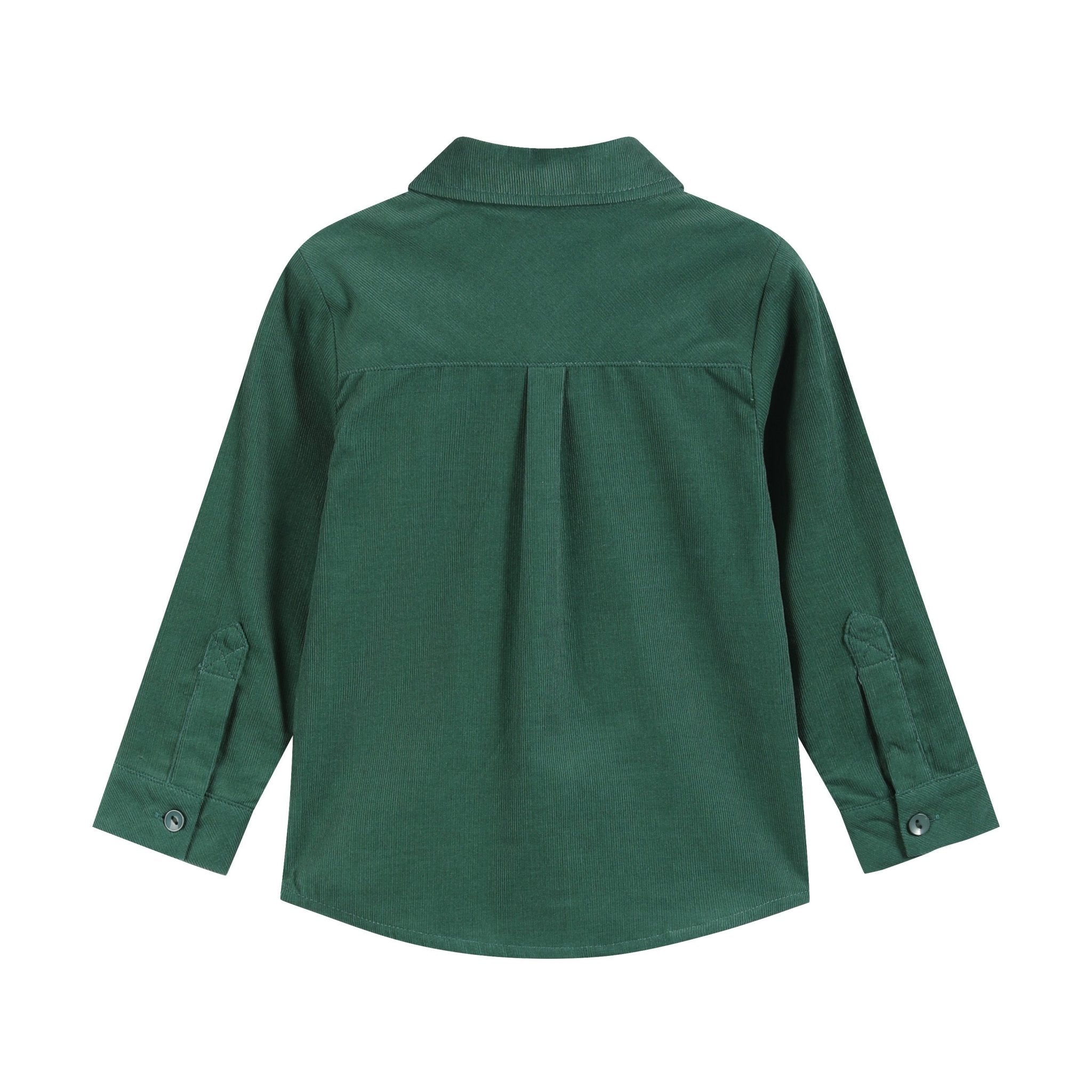 Green Corduroy Santa Dress Shirt