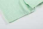 Green Seersucker Easter Bunny Smocked Jon Jons