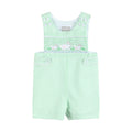 Green Seersucker Easter Bunny Smocked Jon Jons