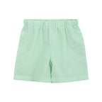Green Seersucker Shorts and Easter Bunny Smocked Shirt Set
