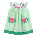 Green Watermelon Bishop Dress