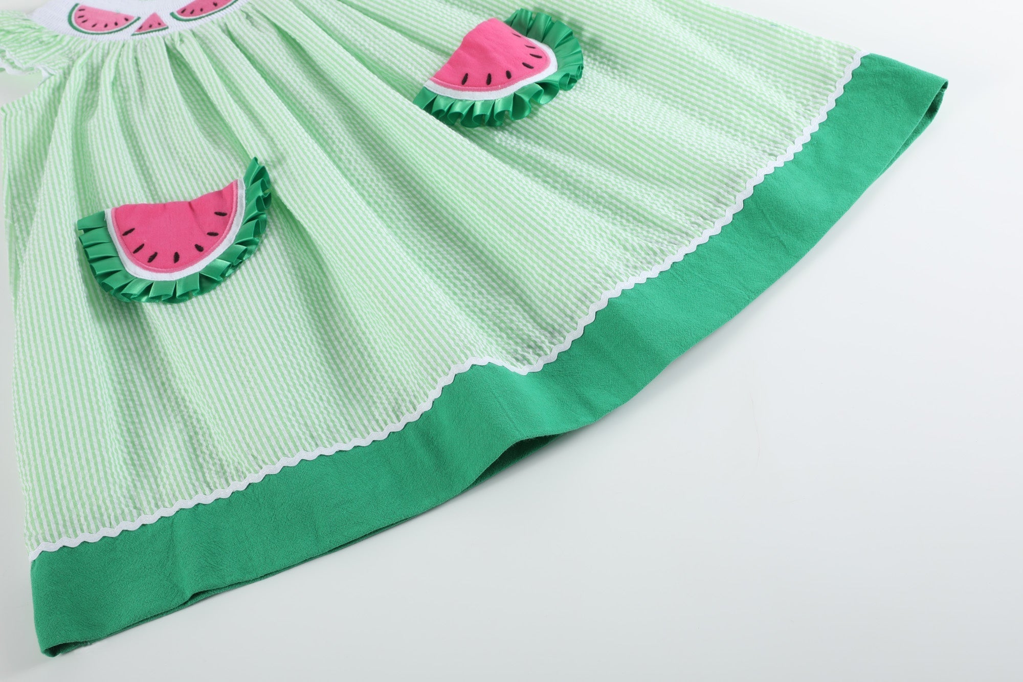 Green Watermelon Bishop Dress