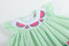 Green Watermelon Bishop Dress
