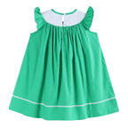 Green St. Patrick's Day Shamrock Smocked Bishop