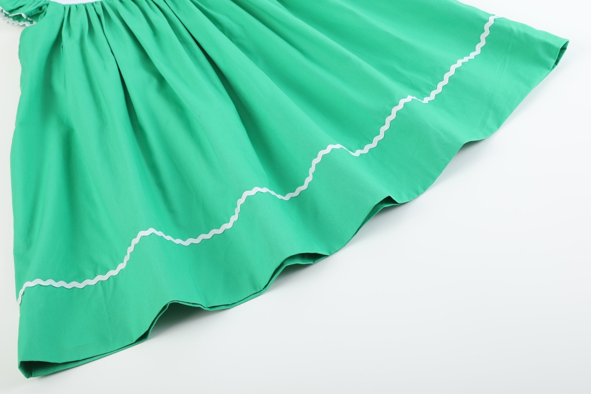 Green St. Patrick's Day Shamrock Smocked Bishop