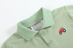 Green Tractor Golf Shirt