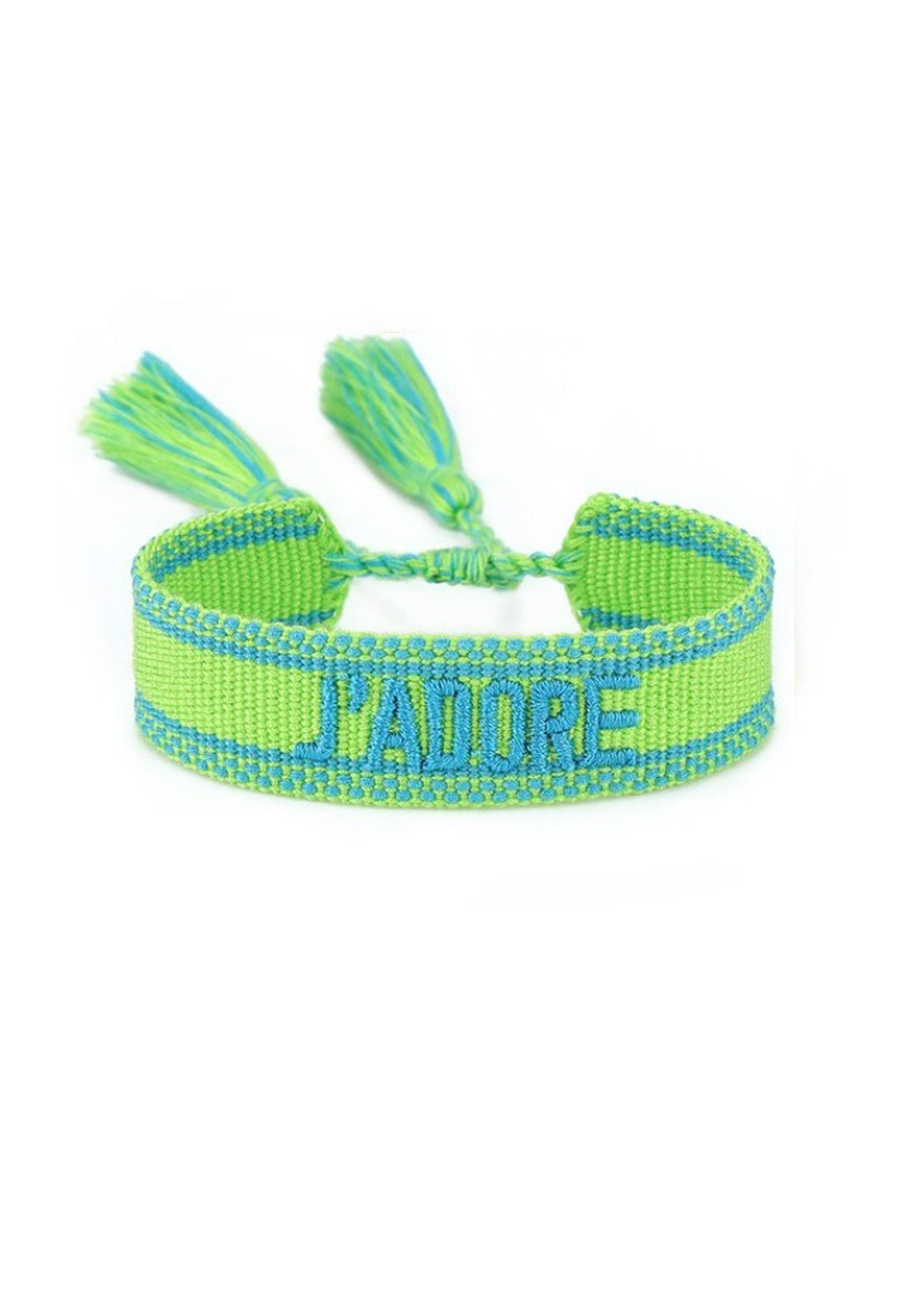 J Adore Neon Green Wristband