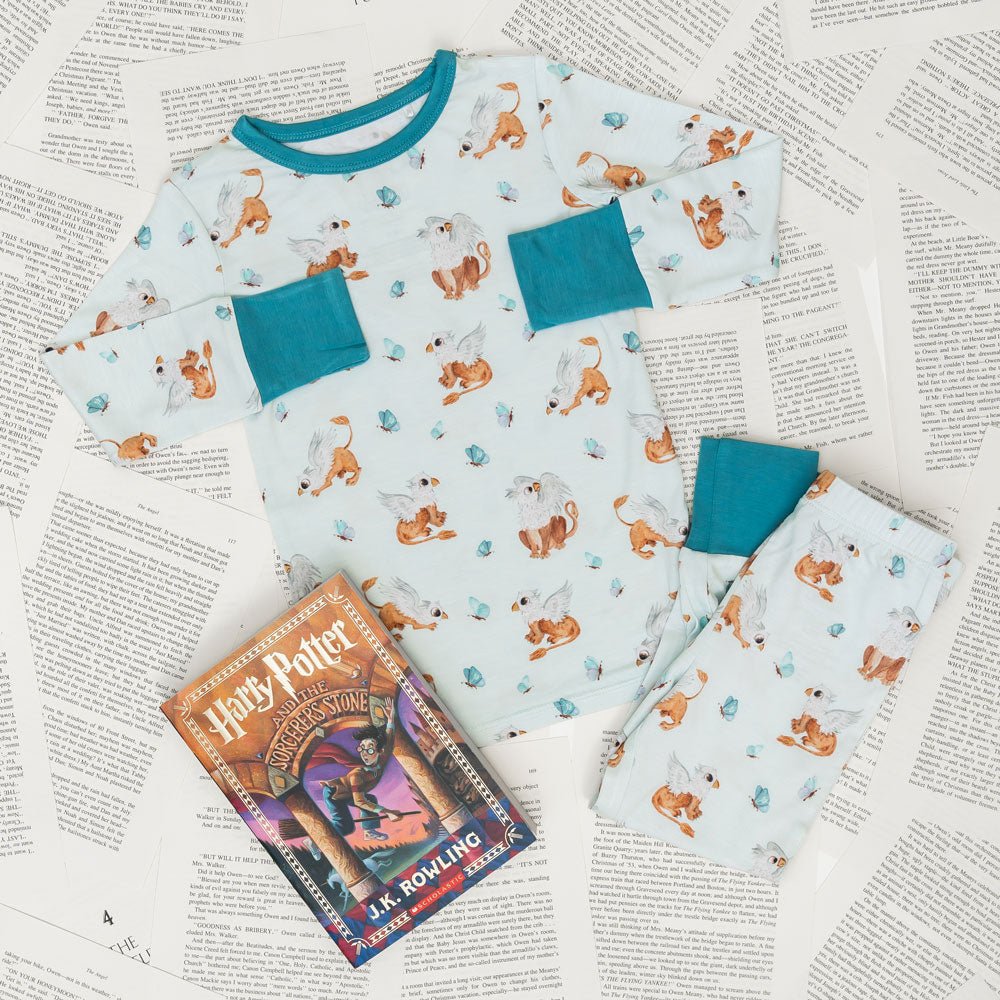 Griffin Butterflies Bamboo 2 - Piece Long Sleeve Set - Blissfully Lavender BoutiqueLaree + Co.