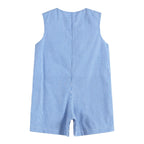 4th of July Blue Gingham Shortalls