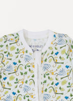 Happy Monkey Zipper Pajamas - Blissfully Lavender BoutiqueTimo & Violet