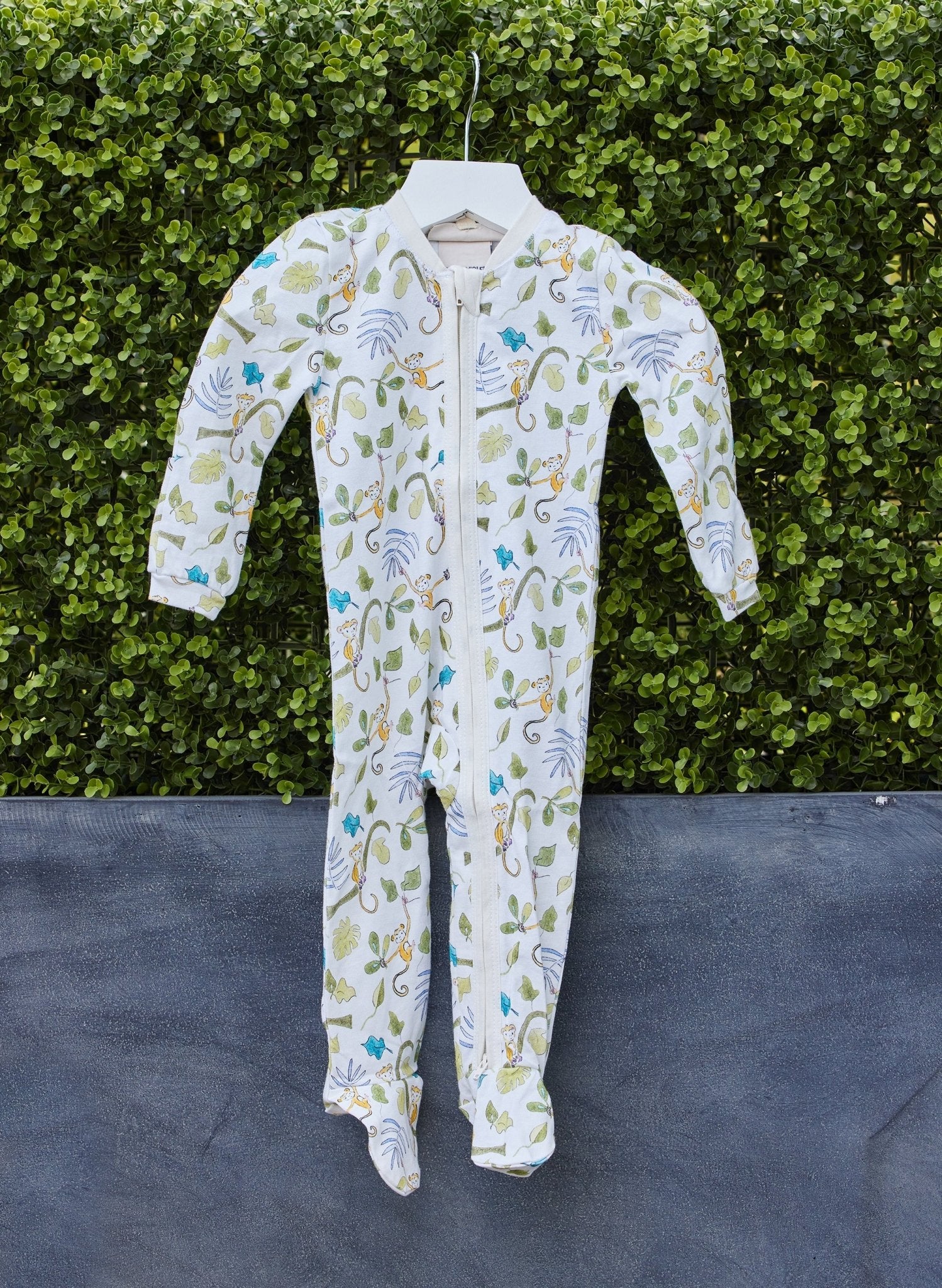 Happy Monkey Zipper Pajamas - Blissfully Lavender BoutiqueTimo & Violet
