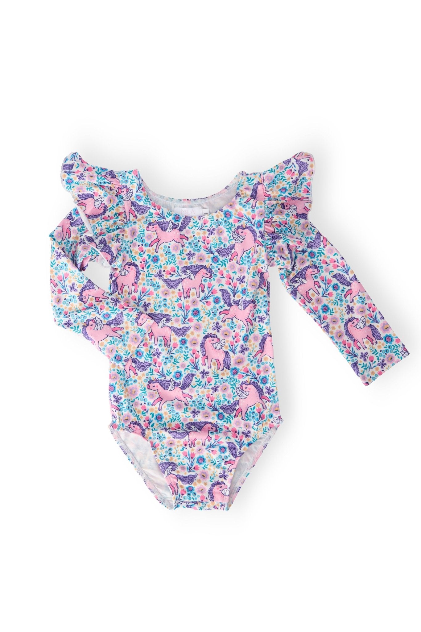 Head in the Clouds L/S Flutter Sleeve Leotard - Blissfully Lavender BoutiqueMila & Rose ®