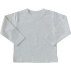 Heather Grey Long Sleeve Cotton Tee - Blissfully Lavender BoutiqueMebie Baby