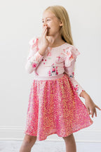 Hot Pink Sequin Twirl Skort - Blissfully Lavender BoutiqueMila & Rose ®