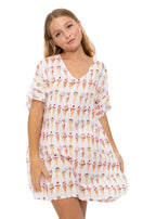 Ice Cream Poncho Cover-up