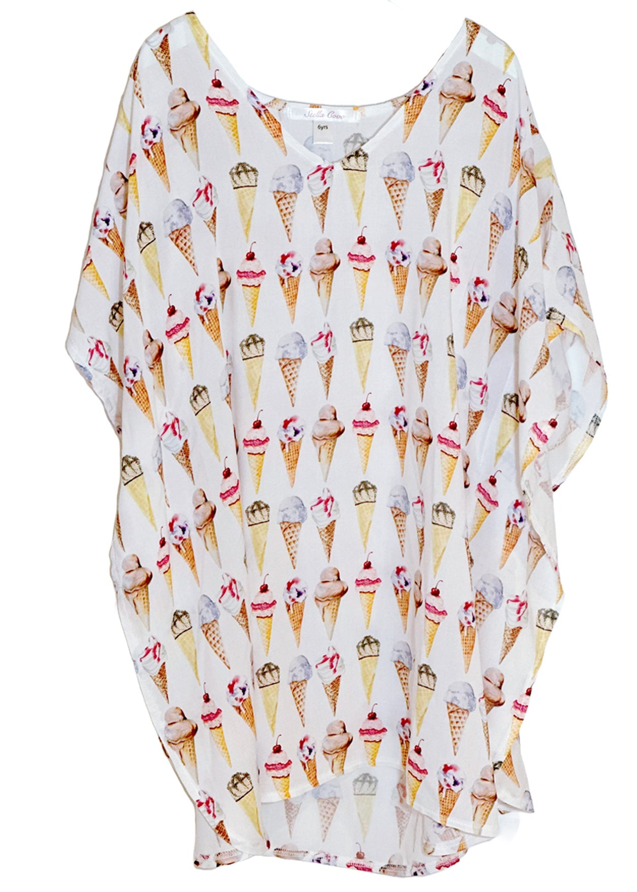 Ice Cream Poncho Cover-up