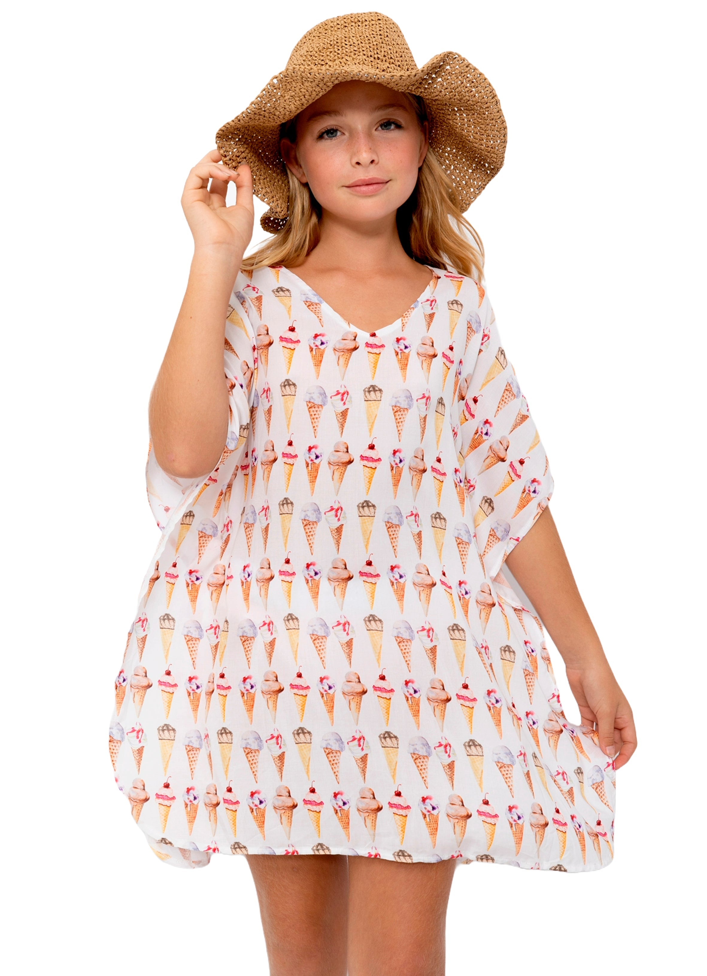 Ice Cream Poncho Cover-up