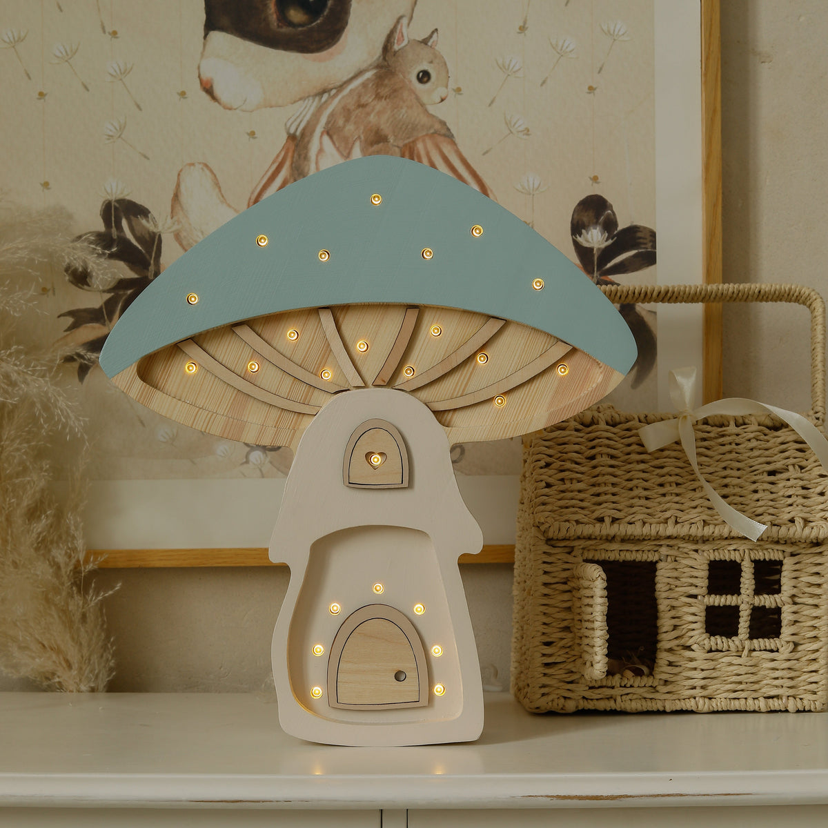 Little Lights Mushroom House Lamp