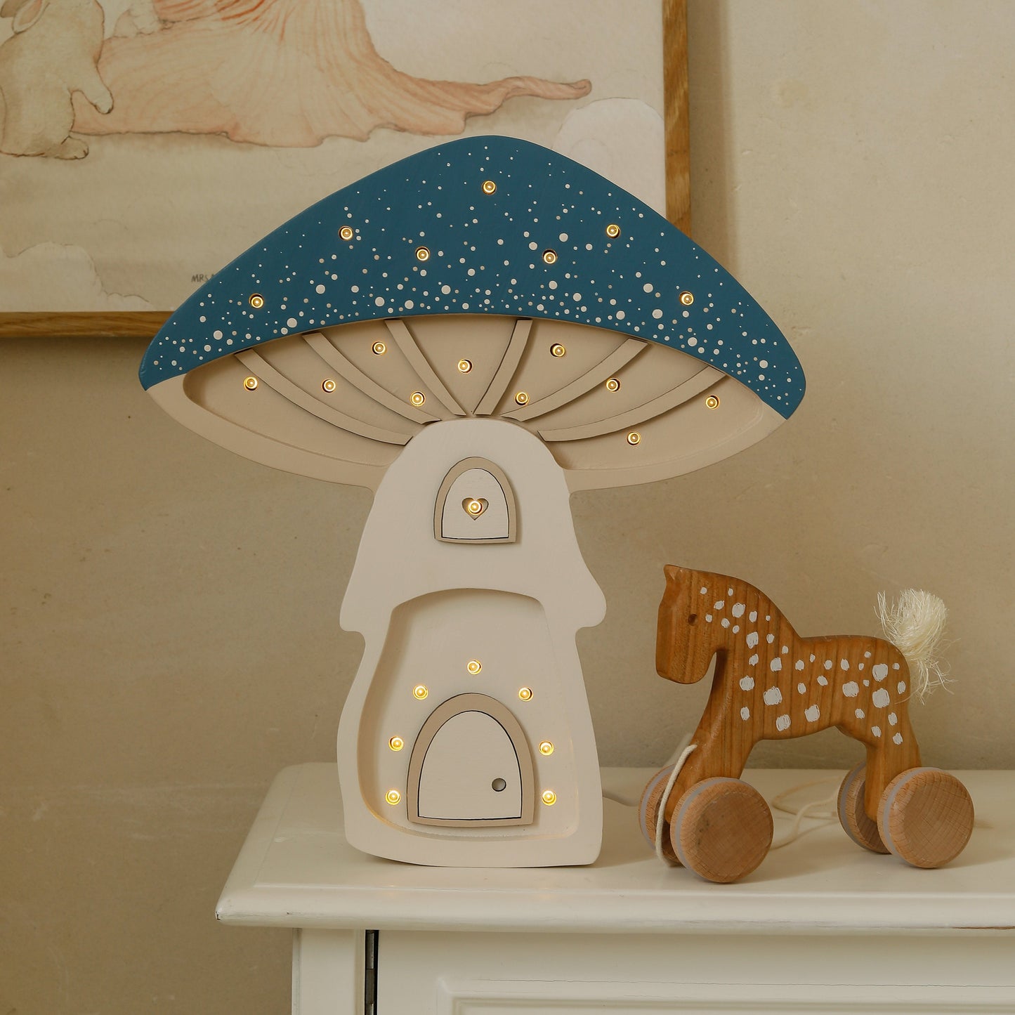 Little Lights Mushroom House Lamp