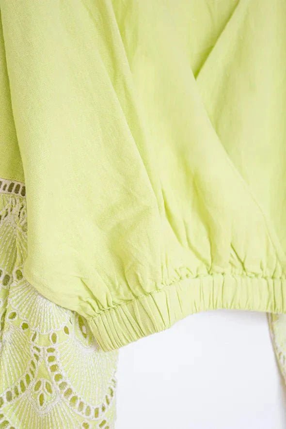 Irupe Blouse Leyenda Cross Front - Blissfully Lavender BoutiqueGuadalupe Design