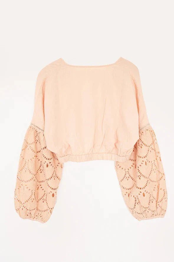 Irupe Blouse Leyenda Cross Front - Blissfully Lavender BoutiqueGuadalupe Design