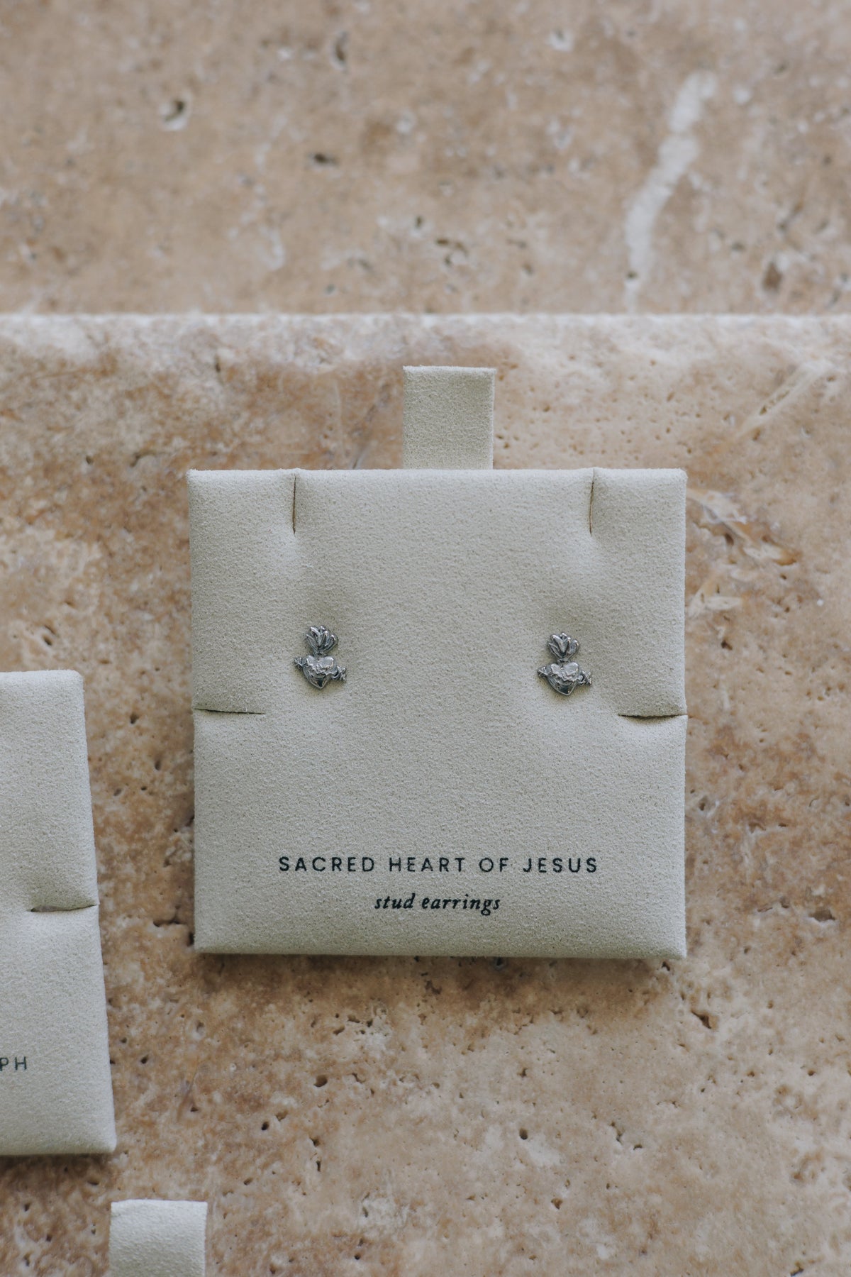 Sacred Heart of Jesus Stud Earrings | A Reminder of Christ’s Love