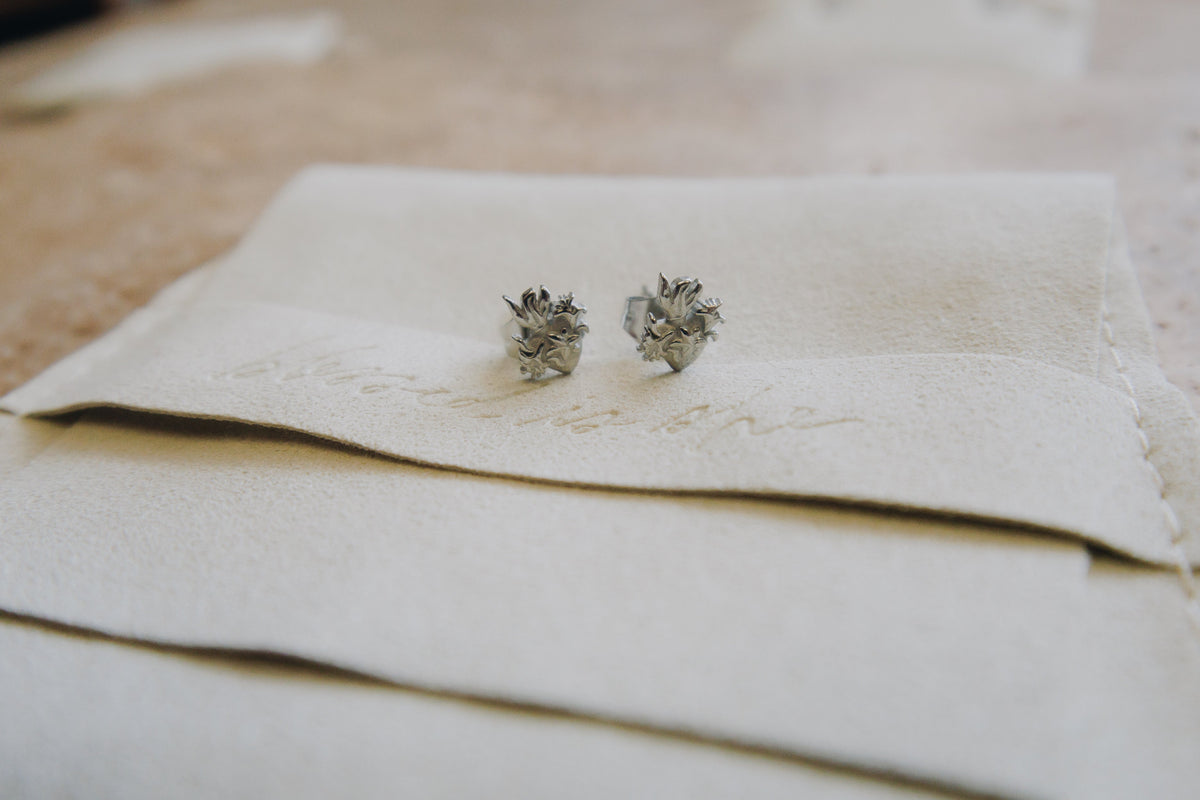 Chaste Heart of Joseph Stud Earrings | A Reminder of St. Joseph’s Faithful Love