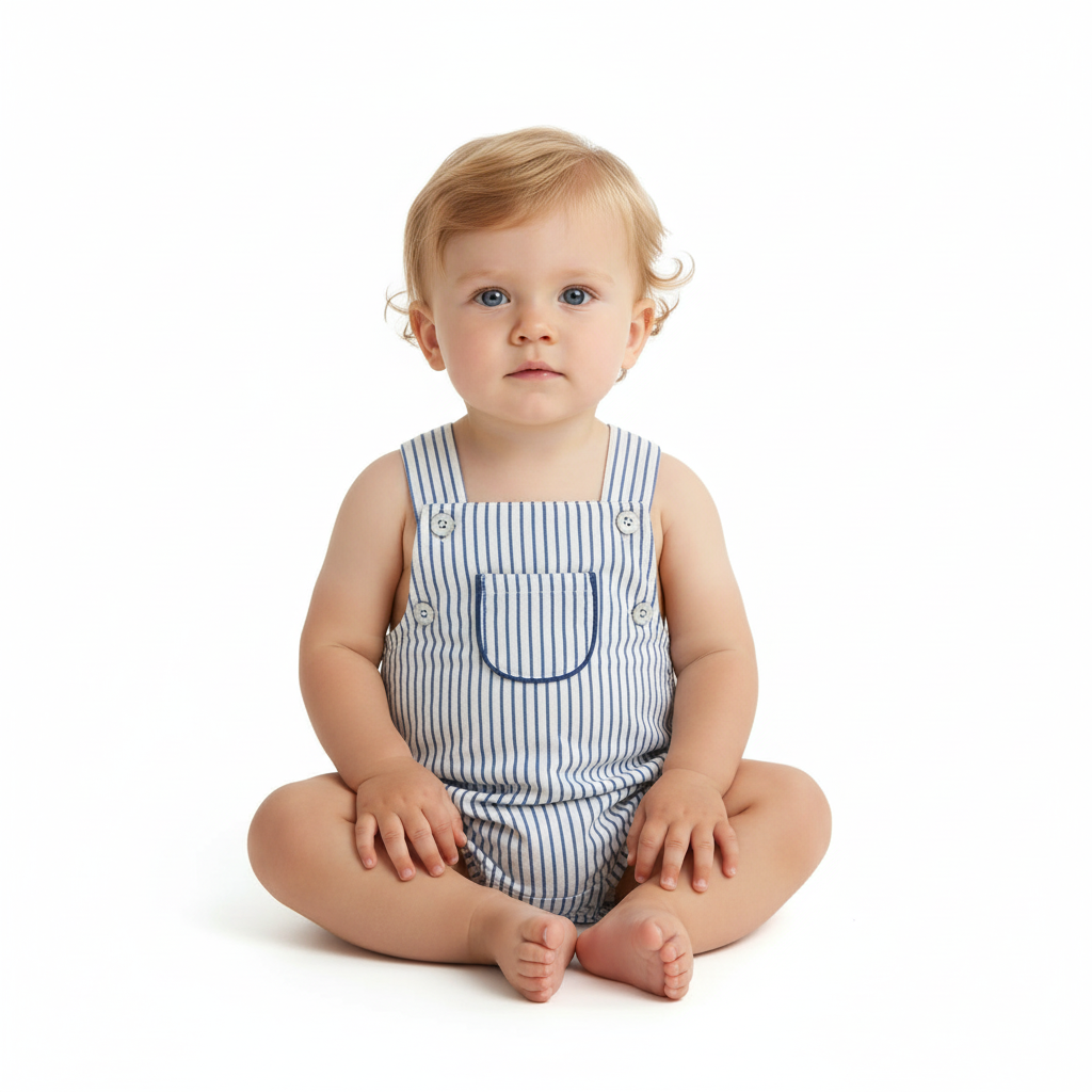 Julien Baby Boy Romper Marine Stripe