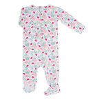 Ladybug Flower Garden Zipper Footie