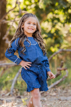 Larissa Demin Shorts - Blissfully Lavender BoutiqueGuadalupe Design