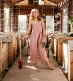 leena jumpsuit in dusty rose - Blissfully Lavender BoutiqueBestaroo