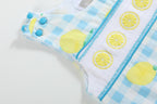 Lemon Smocked Baby Shortalls