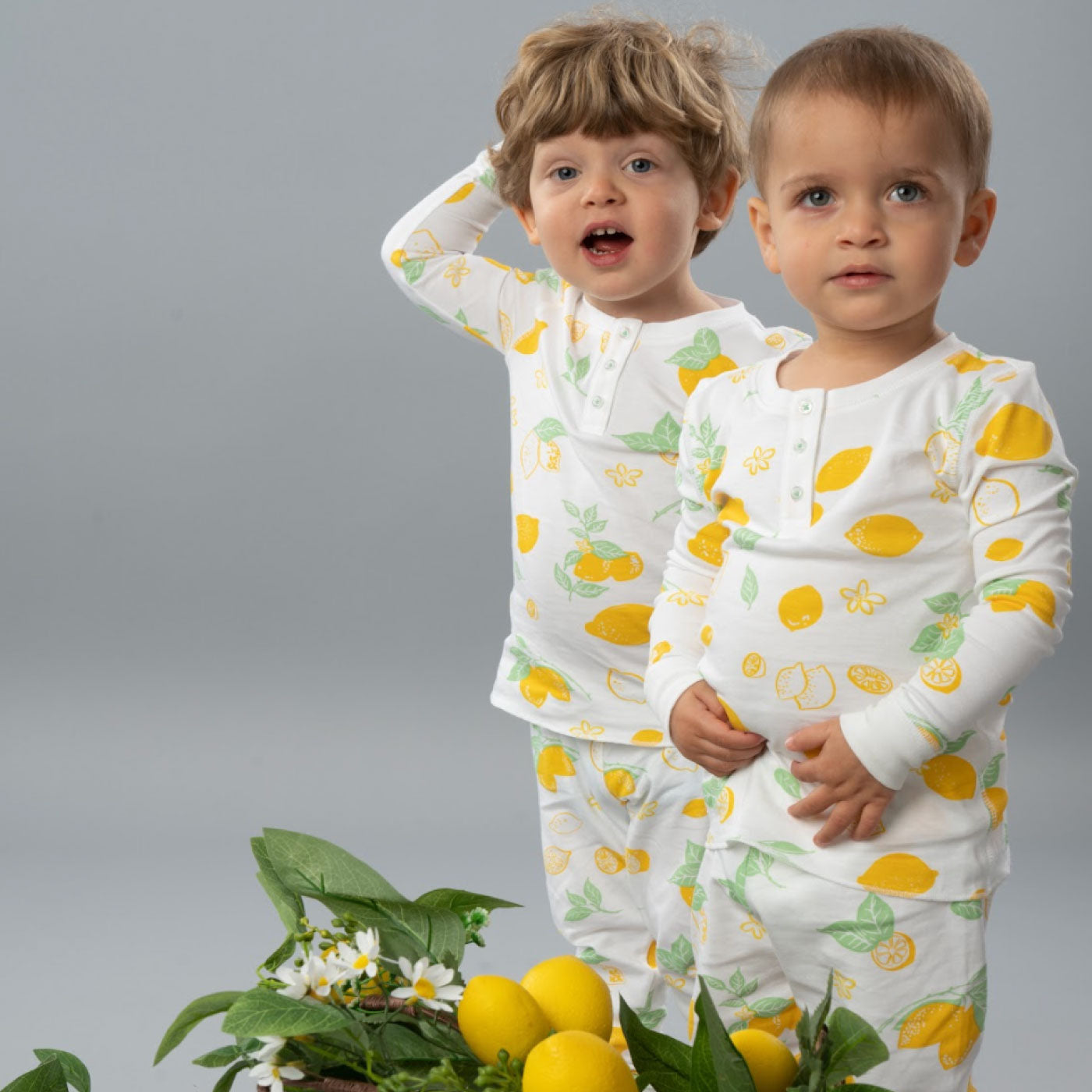 Amalfi Lemons Pima Cotton Pajama Set