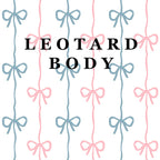 Pink and Blue Bow Shortie Leotard