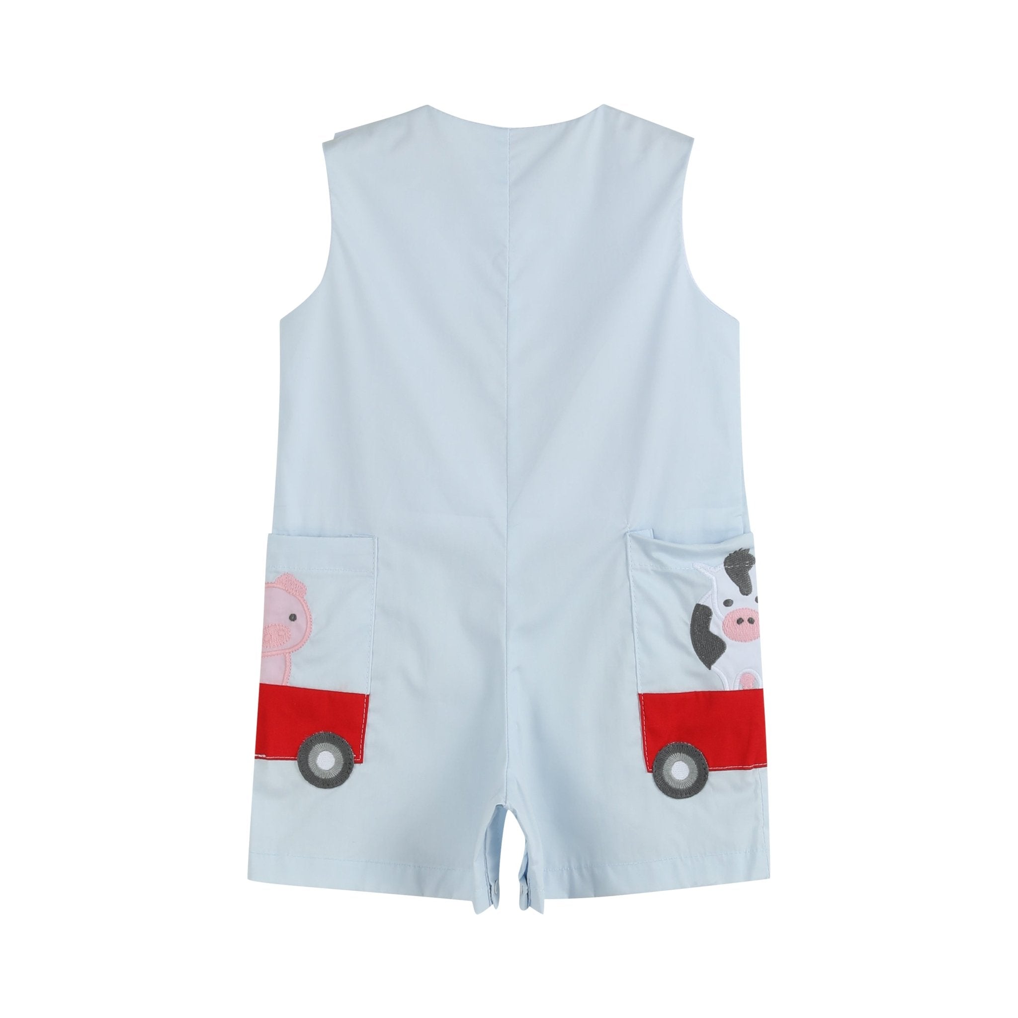 Light Blue Barnyard Pocket Shortalls