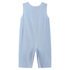 Light Blue Nativity Smocked Overalls
