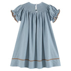 Puppy Smocked Bishop Dress