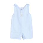 Light Blue Seersucker Easter Bunny Overalls
