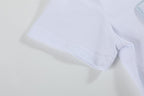 Light Blue Shorts and White Crosses Shirt Set