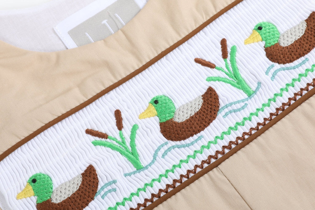 Light Brown Mallard Smocked Longall