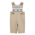 Light Brown Mallard Smocked Overalls