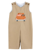 Light Brown Pumpkin Football Truck Longalls