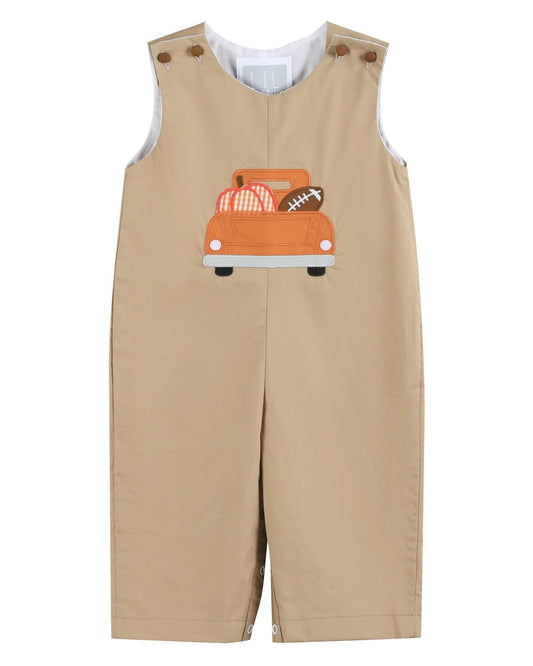 Light Brown Pumpkin Football Truck Longall