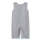 Light Gray Mallard Smocked Overalls