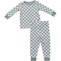 Light Green Checkered Bamboo Cozy Pajama Set - Blissfully Lavender BoutiqueMebie Baby